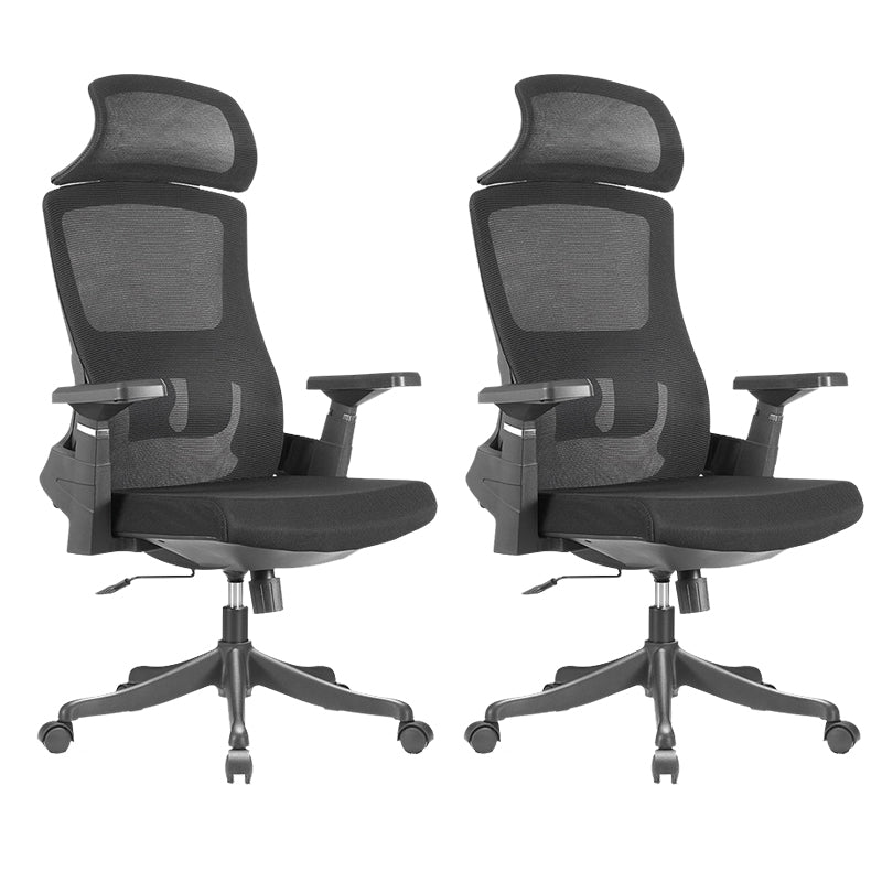 Modern Arms Included Chair High Back Mesh Desk Chair with Wheels