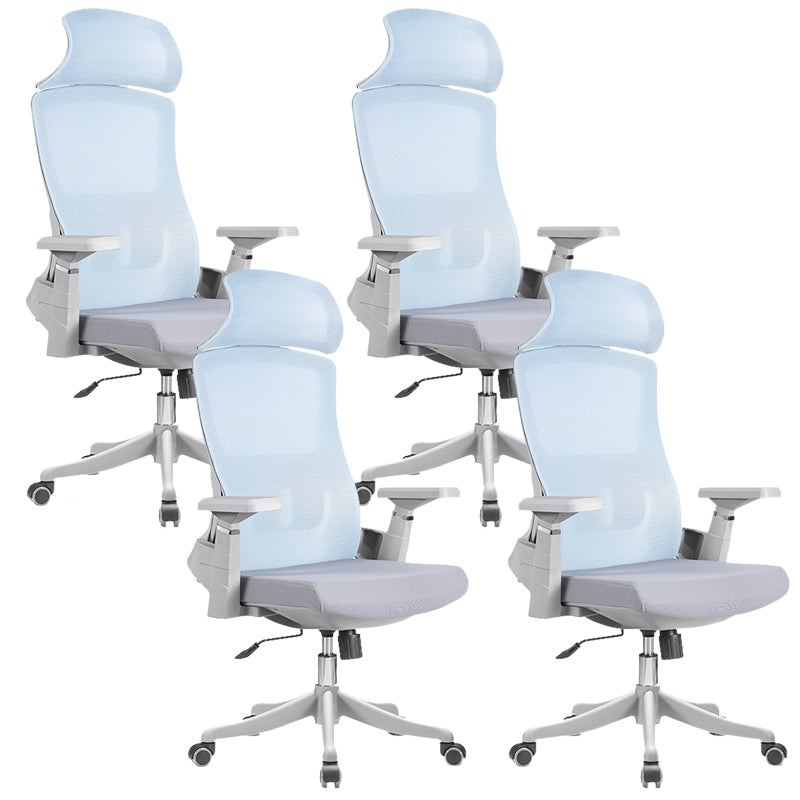 Modern Arms Included Chair High Back Mesh Desk Chair with Wheels