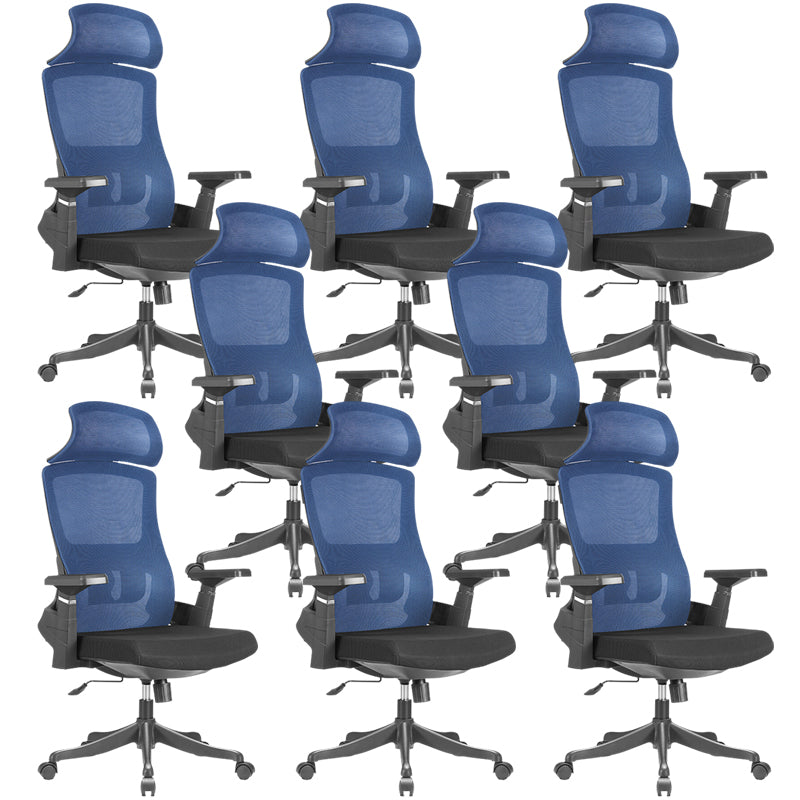 Modern Arms Included Chair High Back Mesh Desk Chair with Wheels