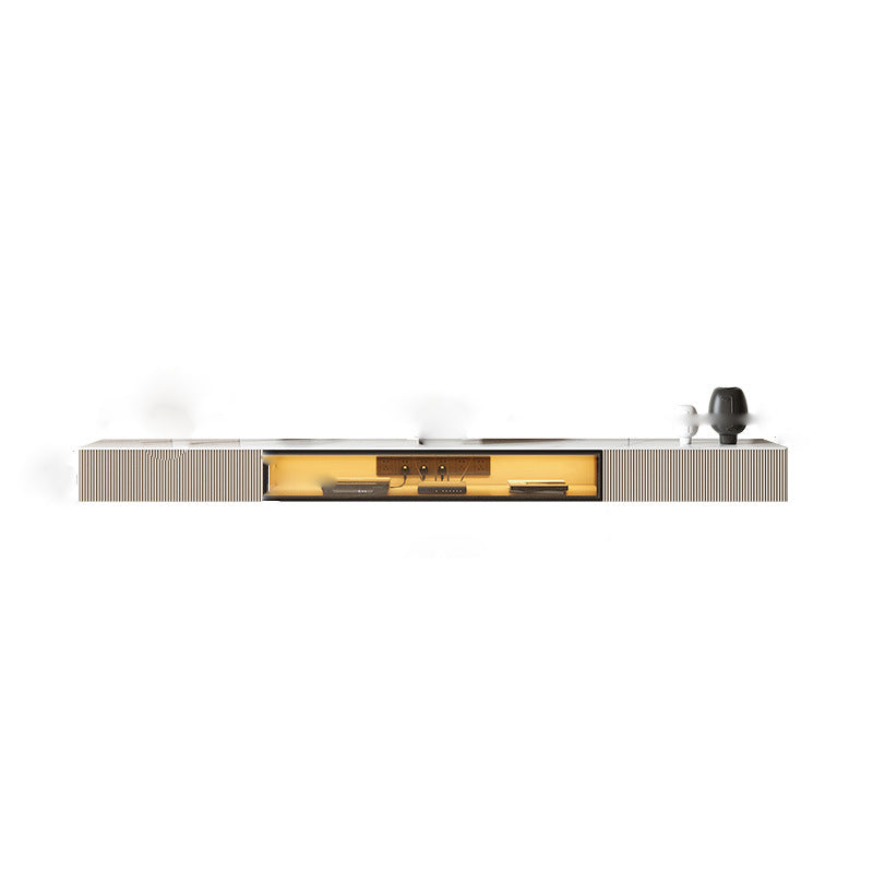 Wall-mounted TV Stand Console Stone TV Media Console with Drawers