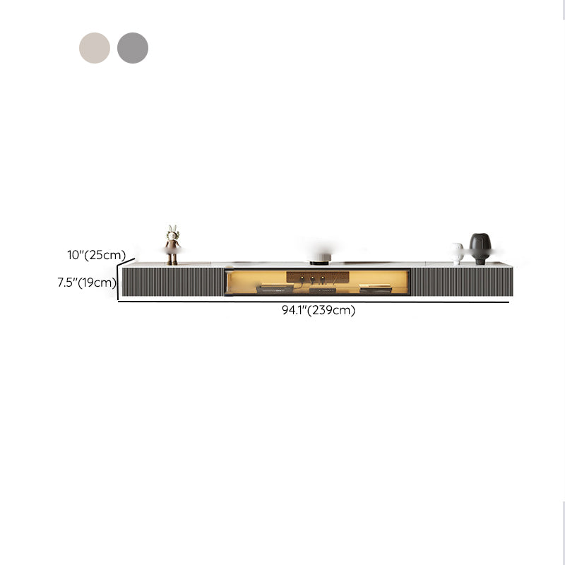 Wall-mounted TV Stand Console Stone TV Media Console with Drawers