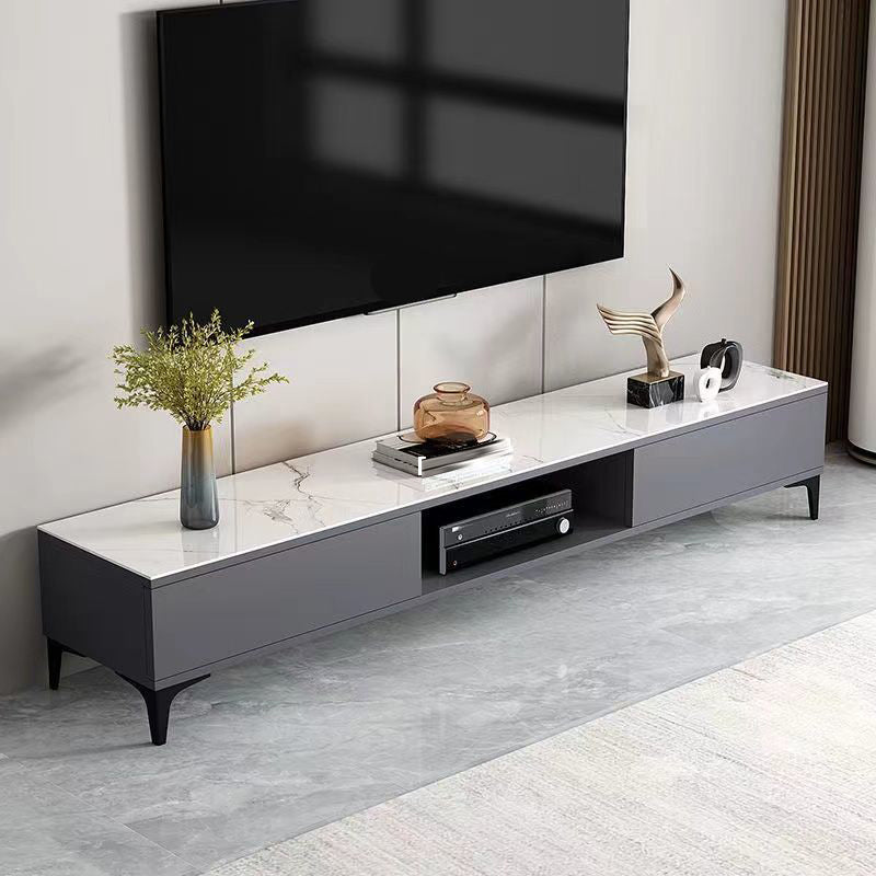 Faux Wood TV Media Stand Contemporary TV Console for Living Room