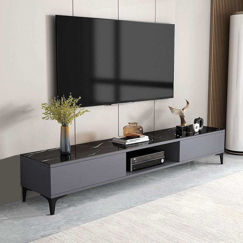 Faux Wood TV Media Stand Contemporary TV Console for Living Room