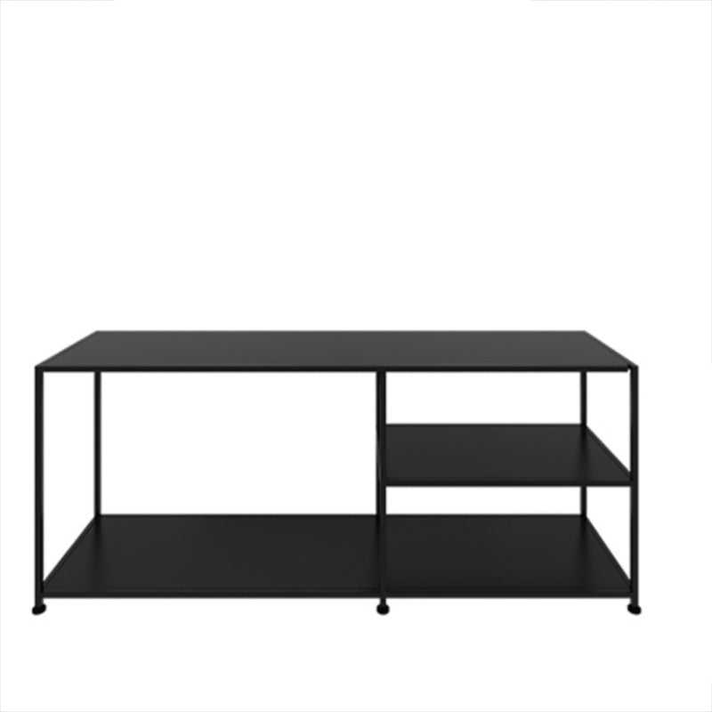 Industrial Metal TV Stand Console Open Storage TV Media Stand for Living Room