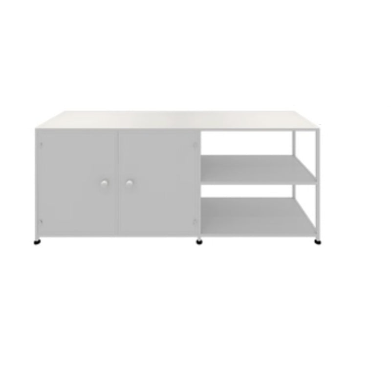 Industrial Metal TV Stand Console Open Storage TV Media Stand for Living Room