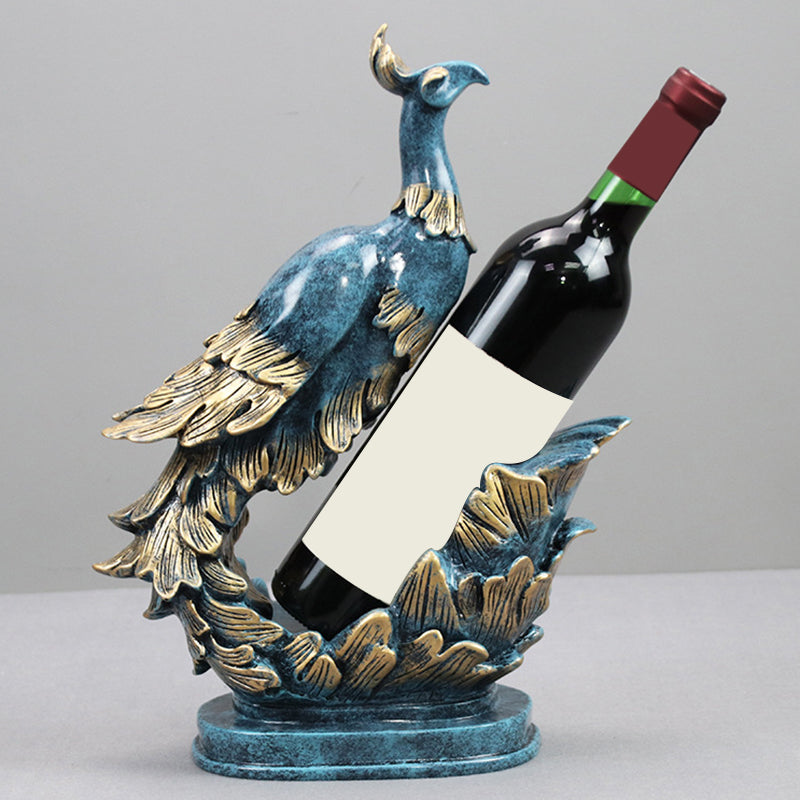 Glam Resin Bottle Holder Tabletop Wine Bottle Rack for Living Room