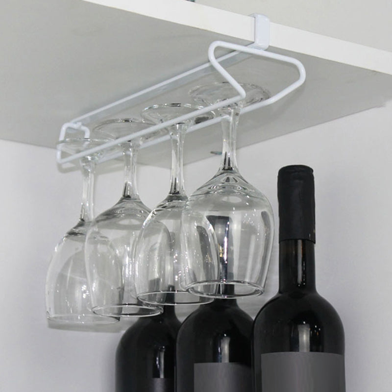 Modern Style Metal Wine Glass Rack Hanging Glass & Stemware Holder