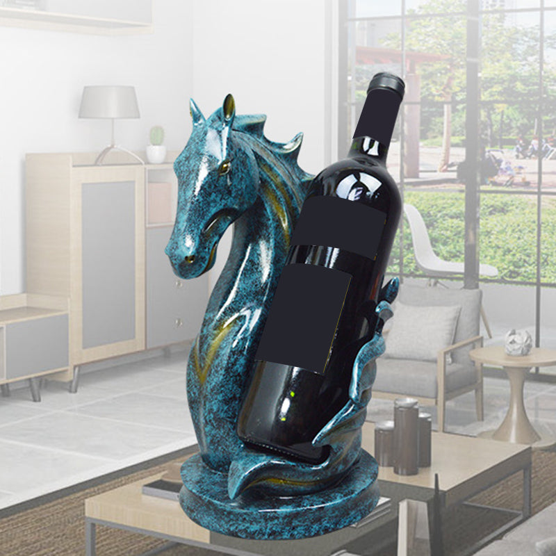 Glam Resin Wine Rack Bottle Tabletop Wine Rack Bottle for Living Room