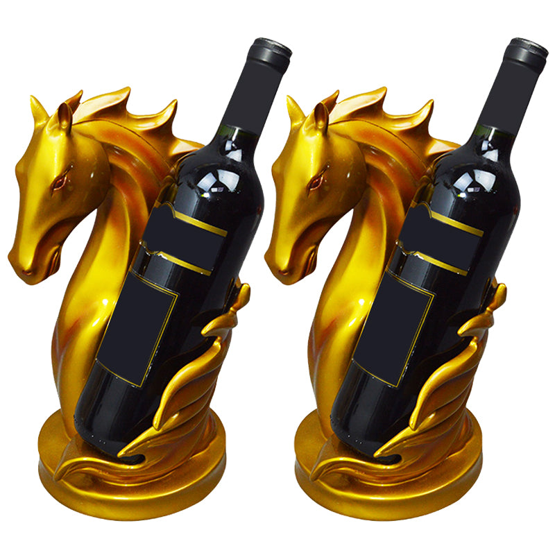 Glam Resin Wine Rack Bottle Tabletop Wine Rack Bottle for Living Room