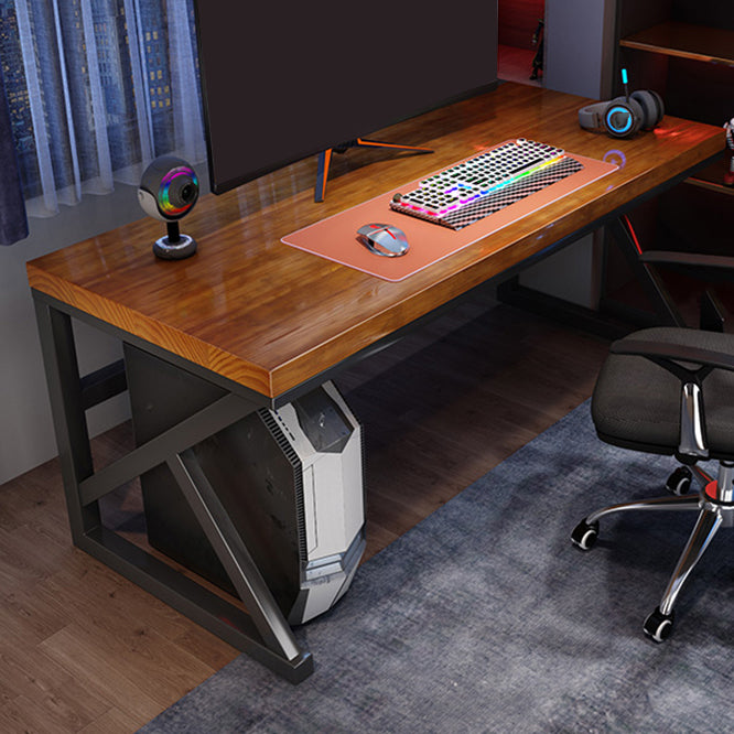 Contemporary Computer Desk Home Solid Wood Office Desk with Legs