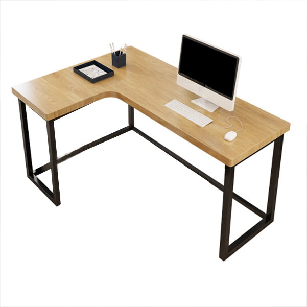 29.25-inch Height Modern Writing Desk L-Shape Solid Wood Office Desk