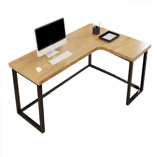 29.25-inch Height Modern Writing Desk L-Shape Solid Wood Office Desk