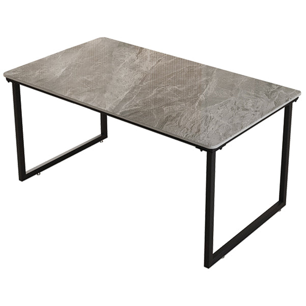 Industrial Stone Office Desk Sled Base Rectangular Writing Desk