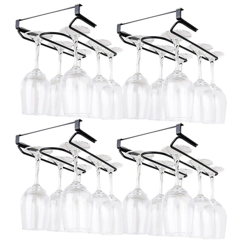 Contemporary Metal Wine Glass Rack Hanging Glass & Stemware Holder