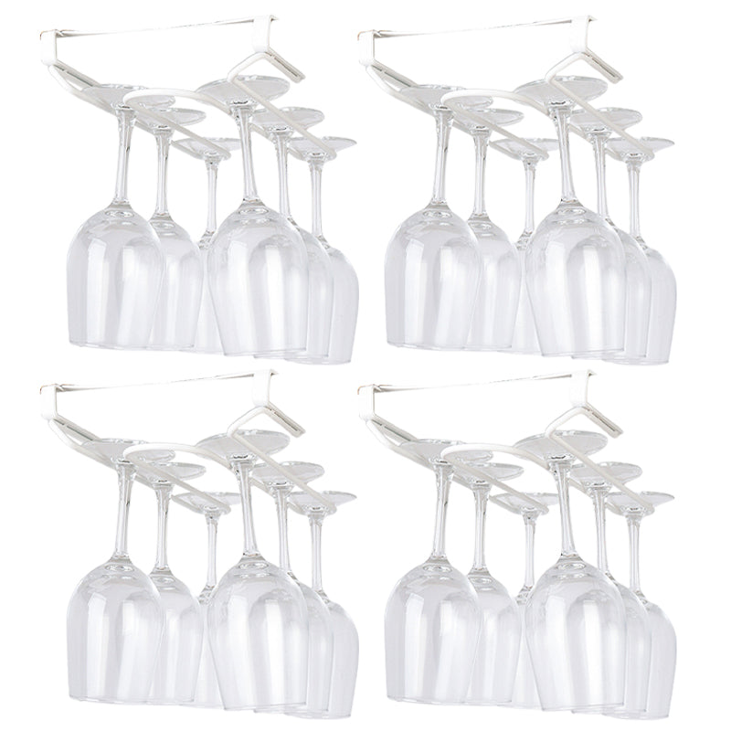 Contemporary Metal Wine Glass Rack Hanging Glass & Stemware Holder