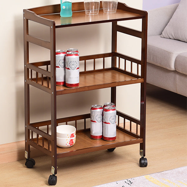 Open Storage Kitchen Trolley Home Dining Manufactured Wood Kitchen Trolley