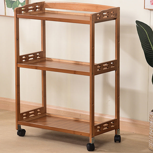 Open Storage Kitchen Trolley Home Dining Manufactured Wood Kitchen Trolley