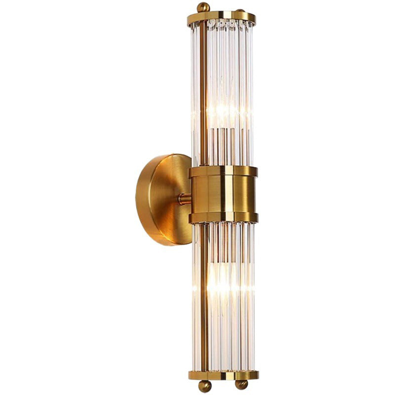 Gold 1 / 2 - Light Bathroom Vanity Lighting Iron and Glass Bath Sconce