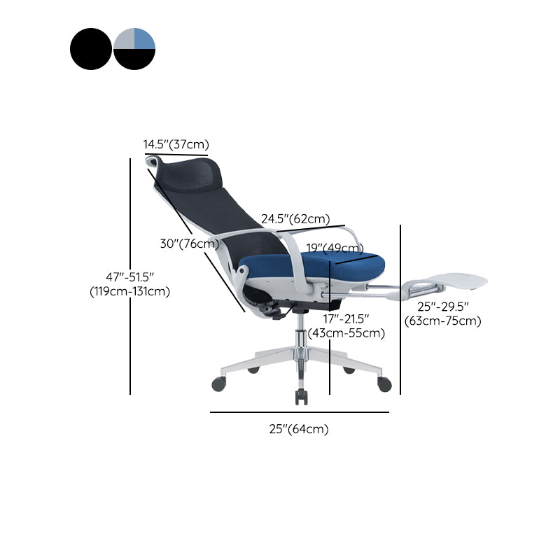 Modern Ergonomic Chair Adjustable Seat Height Office Chair with Wheels