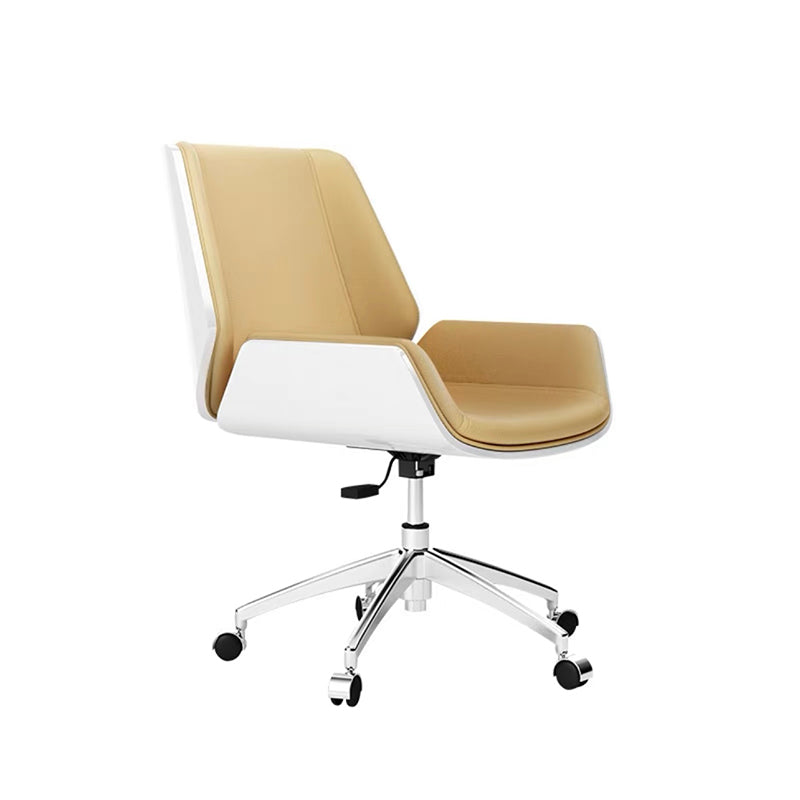 Slide Modern Desk Chair Adjustable Seat Height Office Chair with Wheels