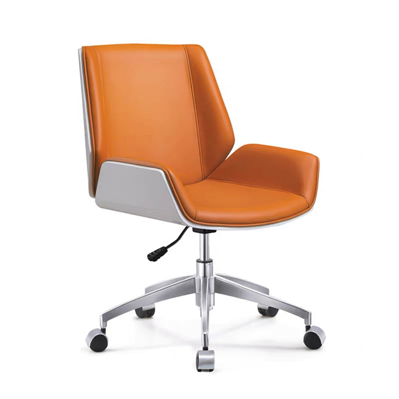 Slide Modern Desk Chair Adjustable Seat Height Office Chair with Wheels