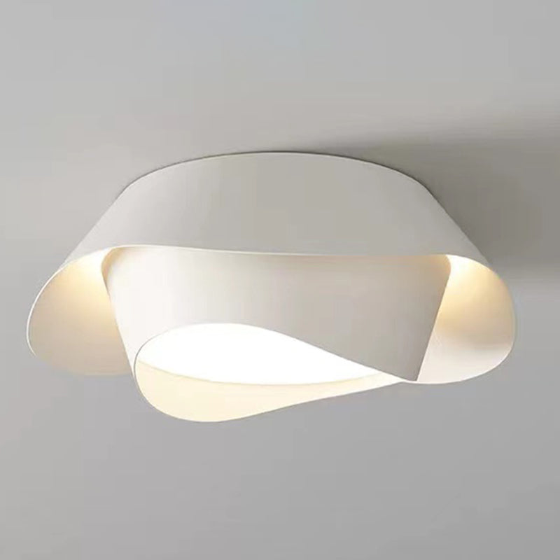 Contemporary White Ceiling Light LED Flush Mount Lighting for Bedroom