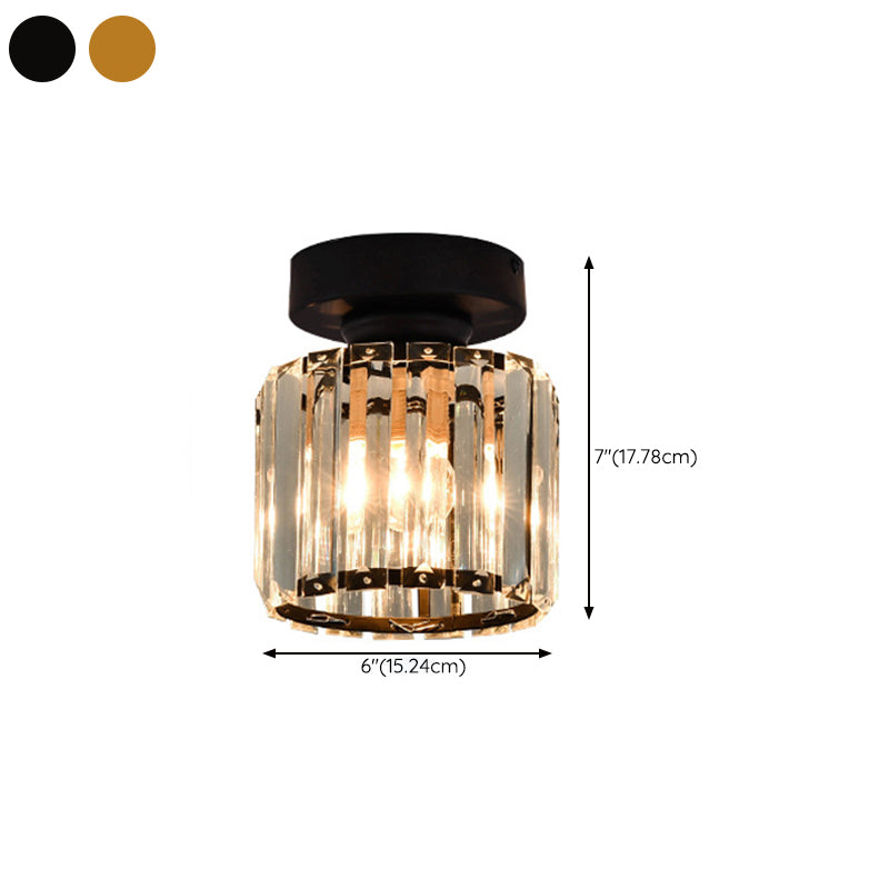 Nordic Ceiling Lamp Crystal Flush Mount Light Fixture for Bedroom