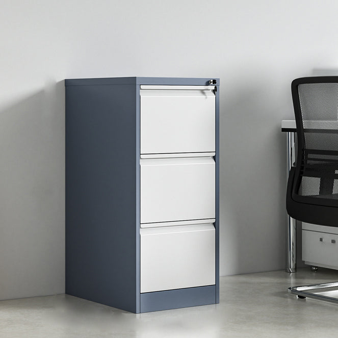 Contemporary Style File Cabinet Metal Vertical Filing Cabinet for Home Office