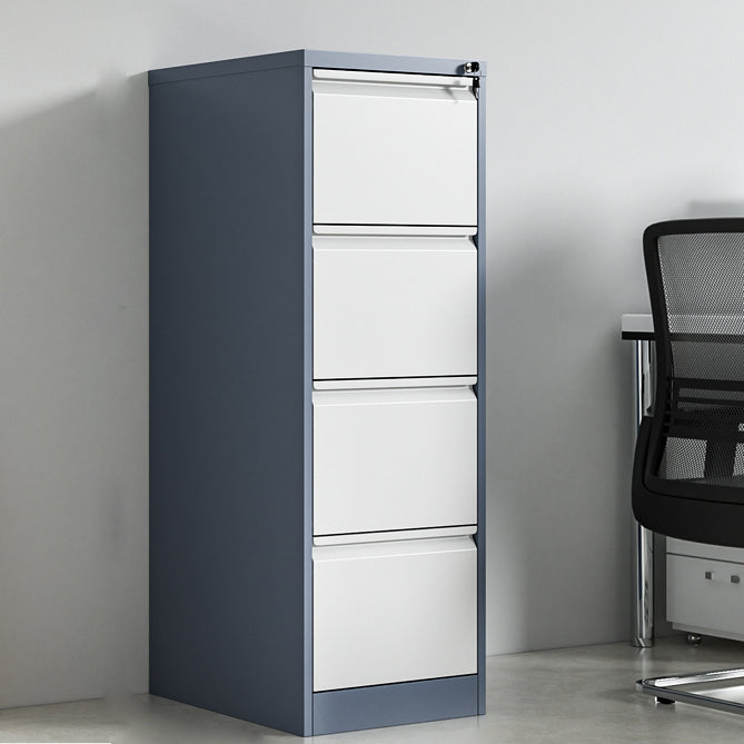 Contemporary Style File Cabinet Metal Vertical Filing Cabinet for Home Office