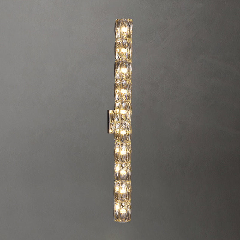 Post-Modern Wall Light Fixtures Clear Glass Indoor Wall Sconce Lighting