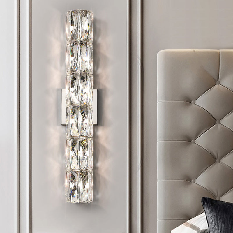 Post-Modern Wall Light Fixtures Clear Glass Indoor Wall Sconce Lighting