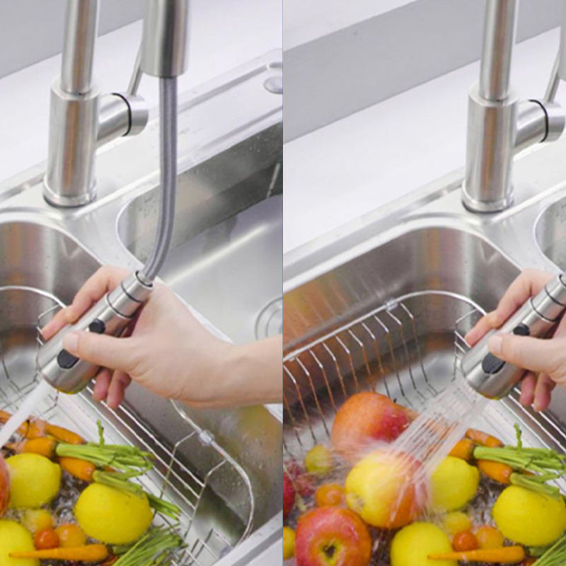 Modern Style Kitchen Sink Noise-cancelling Design Drop-In Kitchen Sink