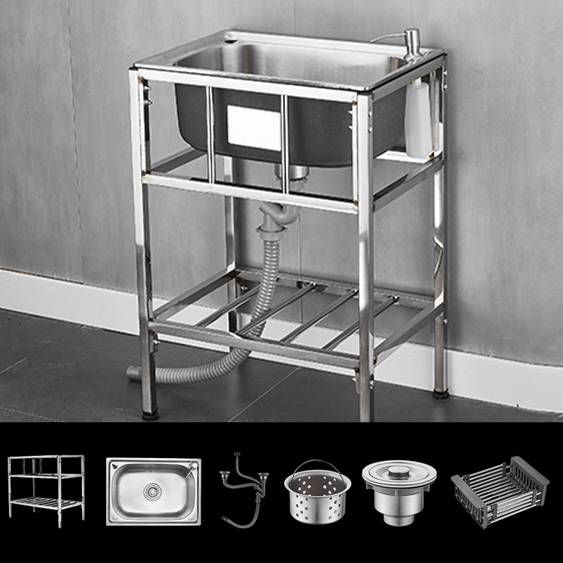 Modern Style Kitchen Sink Stainless Steel All-in-one Kitchen Sink with Frame