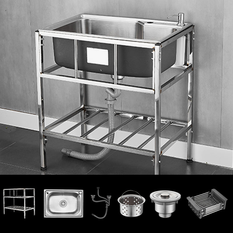 Modern Style Kitchen Sink Stainless Steel All-in-one Kitchen Sink with Frame