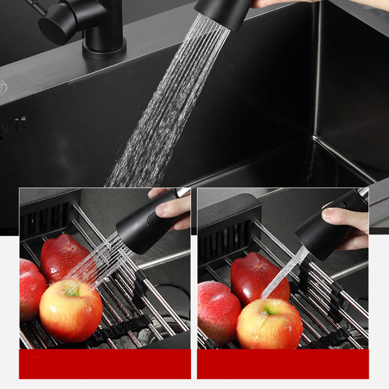 Stainless Steel Kitchen Sink Rectangle Shape Kitchen Sink with Center Drain Placement