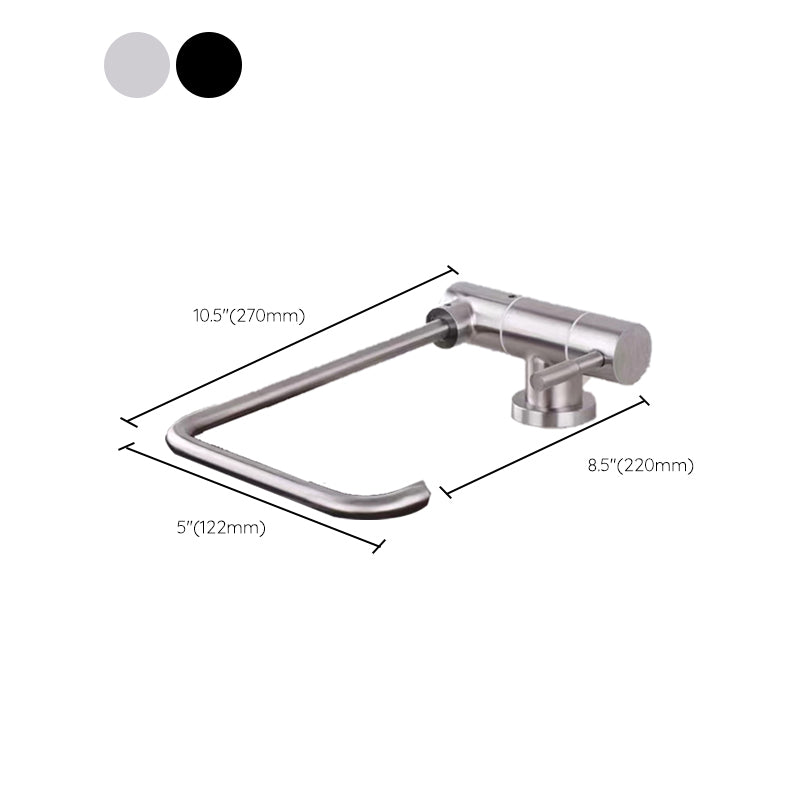 Modern 1-Handle Bar Faucet Standard Kitchen Faucet in Silver