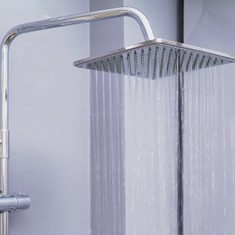 Contemporary Shower Head Combo Dual Shower Head Stainless Steel Wall-Mount Shower Head