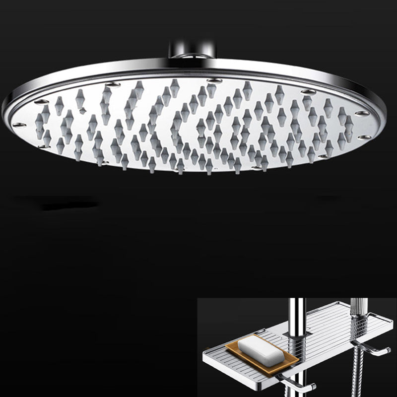 Contemporary Shower Head Combo Dual Shower Head Stainless Steel Wall-Mount Shower Head