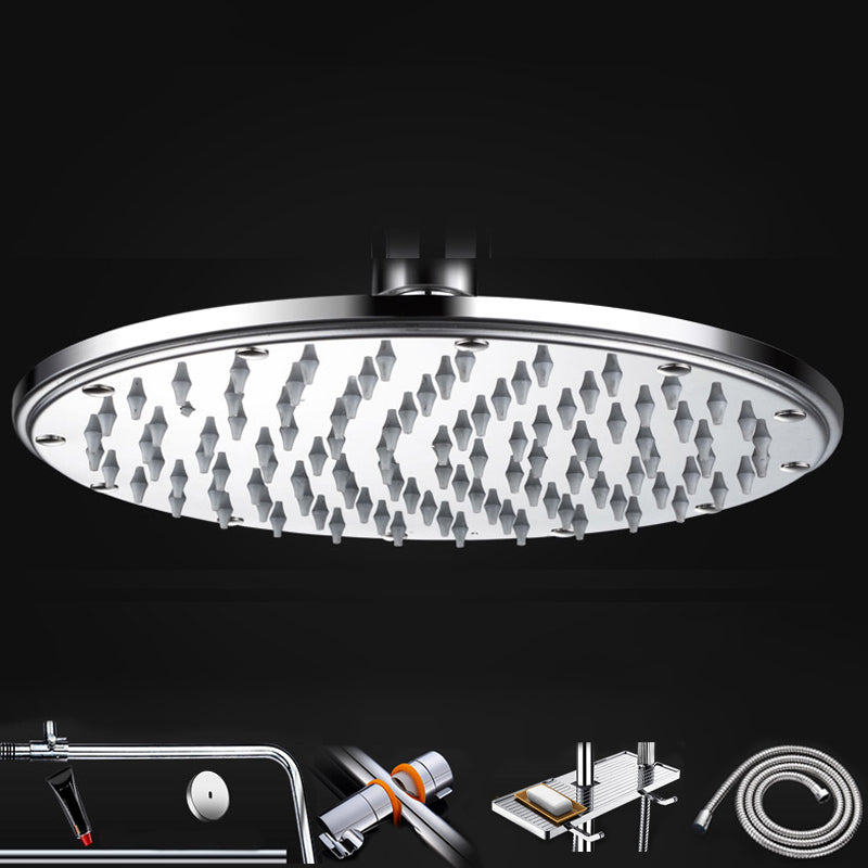 Contemporary Shower Head Combo Dual Shower Head Stainless Steel Wall-Mount Shower Head