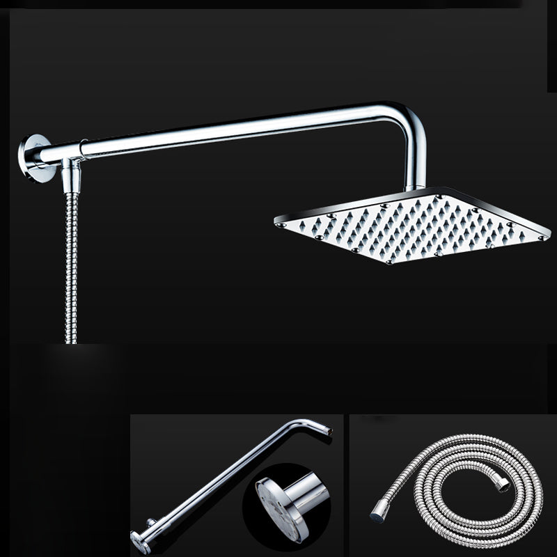 Contemporary Shower Head Combo Dual Shower Head Stainless Steel Wall-Mount Shower Head