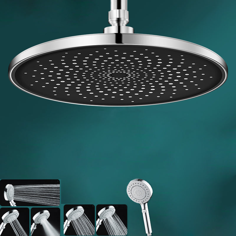 Contemporary Shower Head Combo Rain Fall Chrome Wall-Mount Shower Head