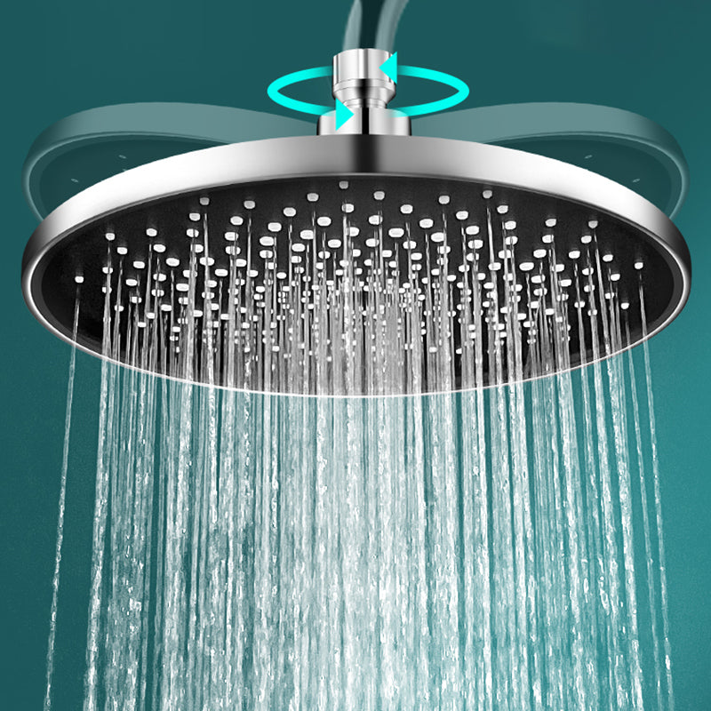 Contemporary Shower Head Combo Rain Fall Chrome Wall-Mount Shower Head