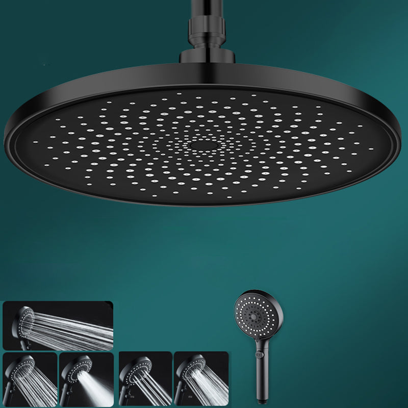 Contemporary Shower Head Combo Rain Fall Chrome Wall-Mount Shower Head