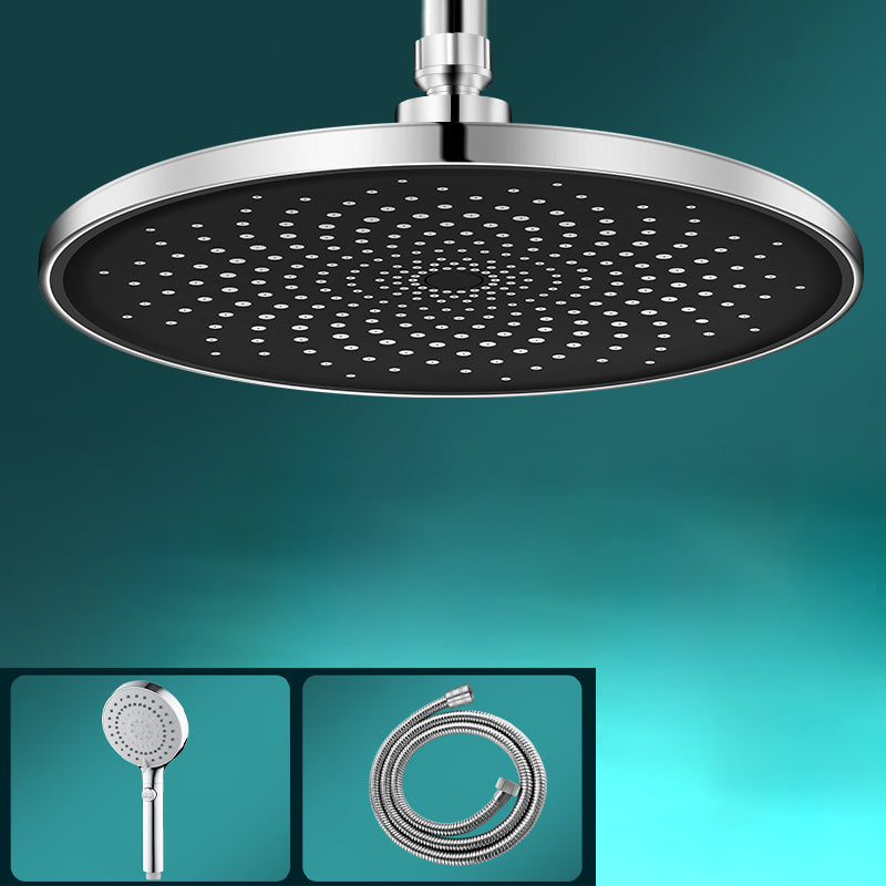 Contemporary Shower Head Combo Rain Fall Chrome Wall-Mount Shower Head