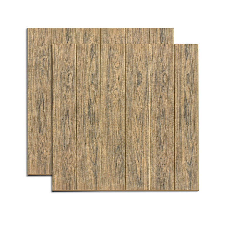 Modern Wood Paneling Smooth Wall Interior Wood Plank Set of 2