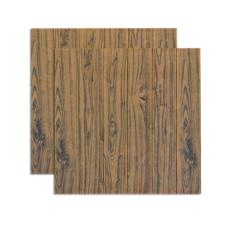 Modern Wood Paneling Smooth Wall Interior Wood Plank Set of 2