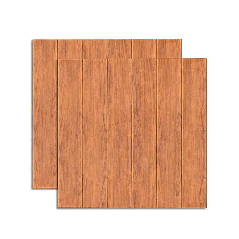 Modern Wood Paneling Smooth Wall Interior Wood Plank Set of 2