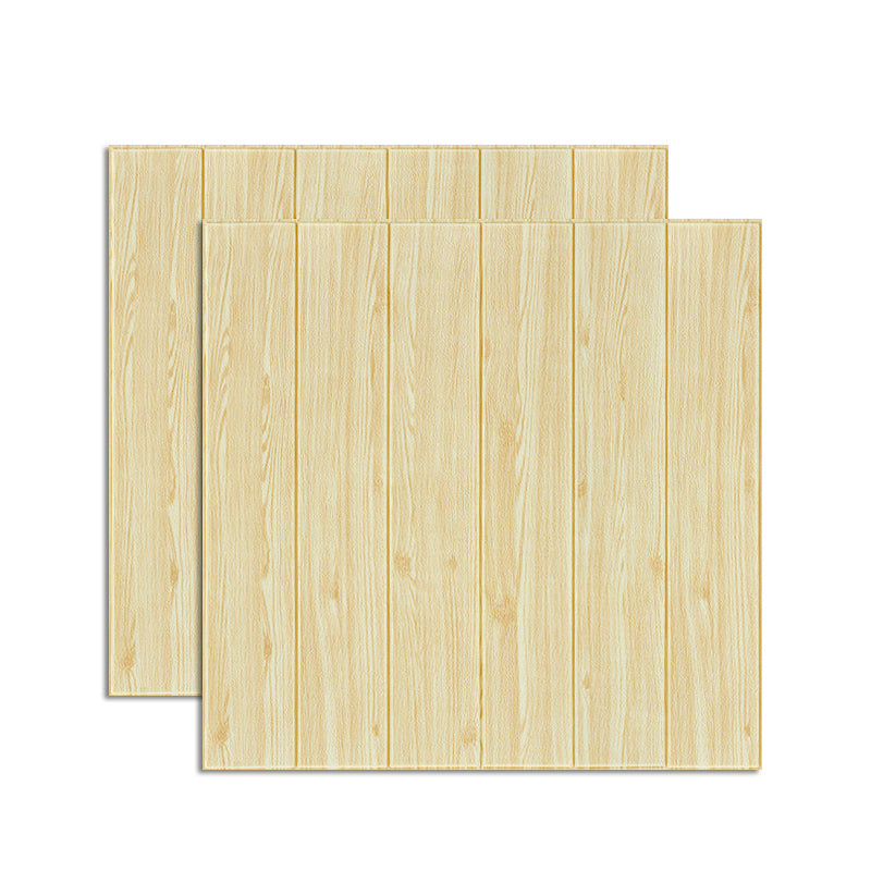 Modern Wood Paneling Smooth Wall Interior Wood Plank Set of 2