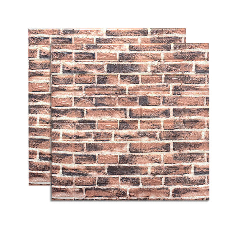 Farmhouse Wall Plank 3D Brick Bedroom and Living Room Wall Panels Set of 2