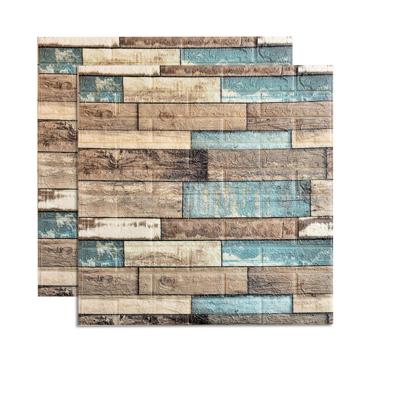 Farmhouse Wall Plank 3D Brick Bedroom and Living Room Wall Panels Set of 2